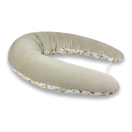 Těhotenský a kojicí polštář Maxi Harmony Velvet 205 cm — 100% bavlna jemný a příjemný velvet, jednobarevný