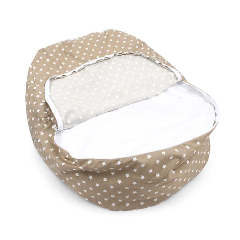 Pelíšek Matýsek Hvězdičky hnědé — snímatelný pratelný potah