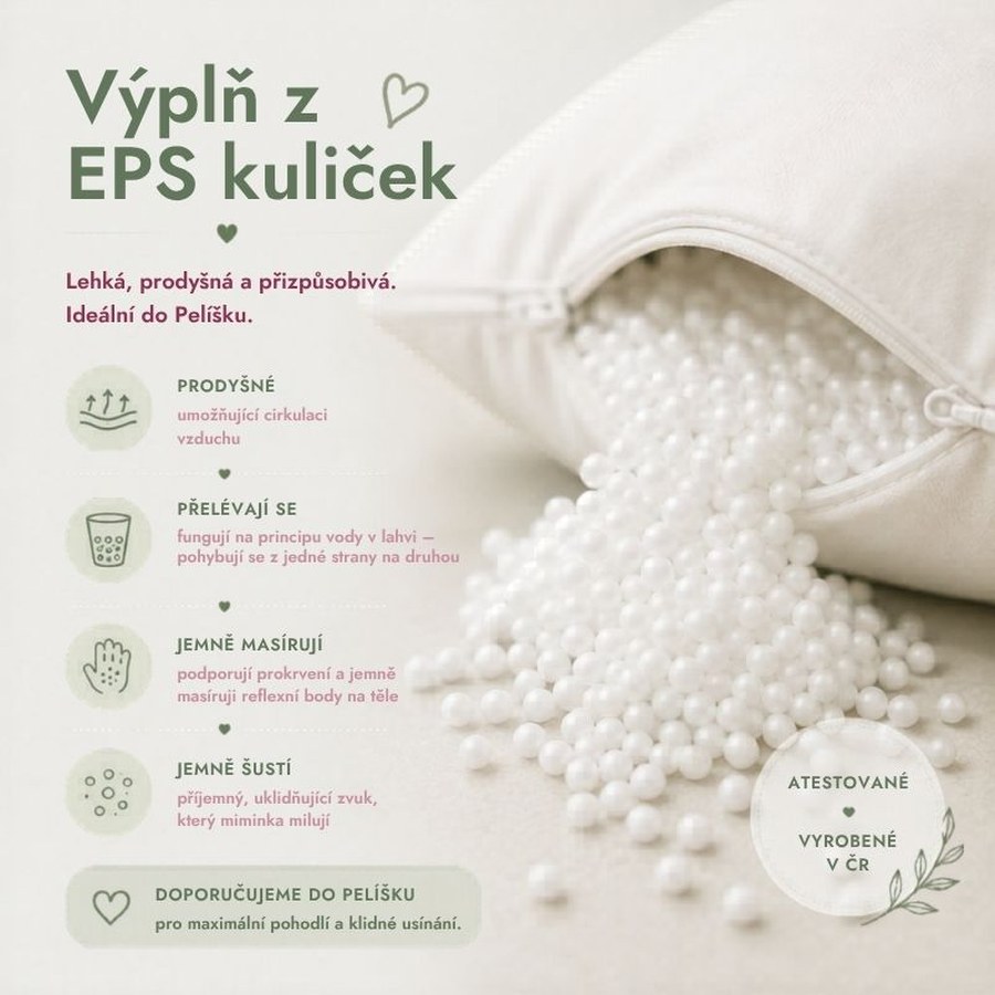 N&aacute;hradn&iacute; v&yacute;plň EPS kuličky a potahy pro pol&scaron;t&aacute;ře Mat&yacute;sek