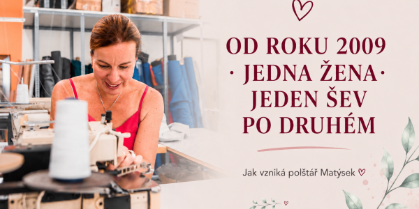 Matýsek a jeho šicí dílna, jak ušít potah na kojicí polštář.