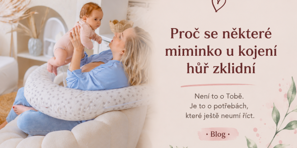 Jak opora a výplň polštáře ovlivní kojení (duté vlákno × kuličky)