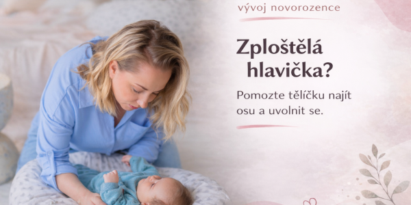 Má miminko „oblíbenou“ stranu? Proč zploštělá hlavička souvisí s napětím v tělíčku | Matýsek