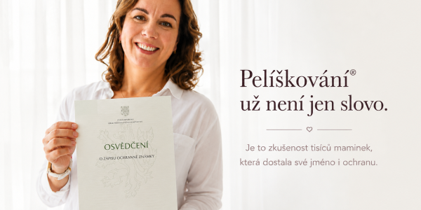  Pelíškování® je teď oficiálně chráněná značka — a co to znamená pro Tebe a Tvoje miminko